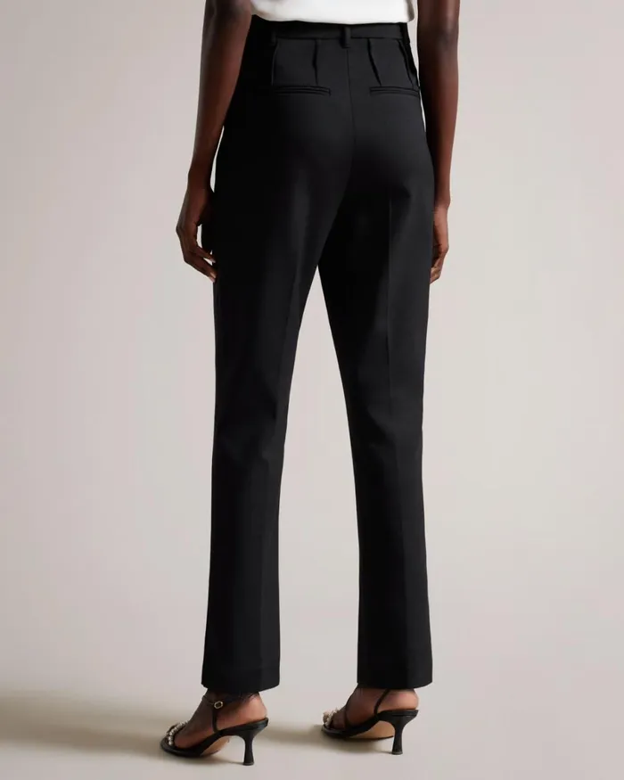 Tailored Cigarette Trousers With Darts Black Women Ted Baker Clothing Tailored Cigarette Trousers With Darts Black Women Ted Baker Clothing
