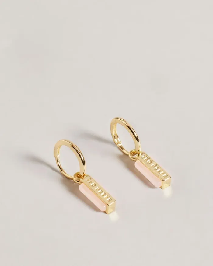 TBJ2977 Gem Bar Huggie Earring PlPink Women Ted Baker Jewelry