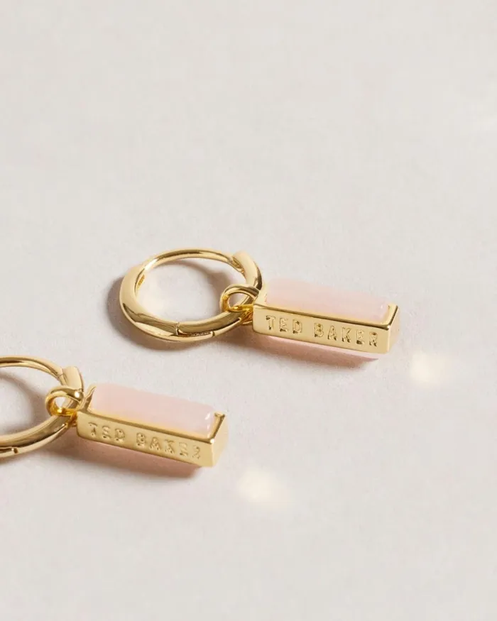 TBJ2977 Gem Bar Huggie Earring PlPink Women Ted Baker Jewelry