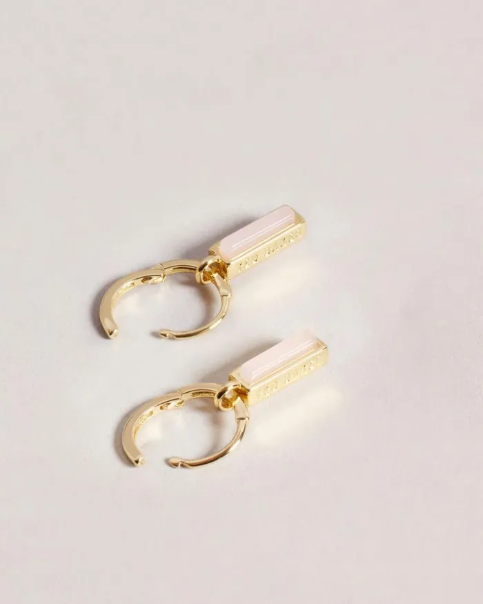 TBJ2977 Gem Bar Huggie Earring PlPink Women Ted Baker Jewelry