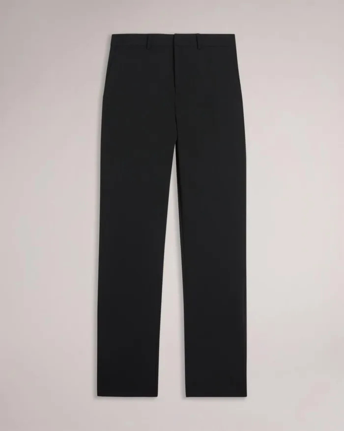 Technical Stretch Smart Trousers Black Men Ted Baker Clothing