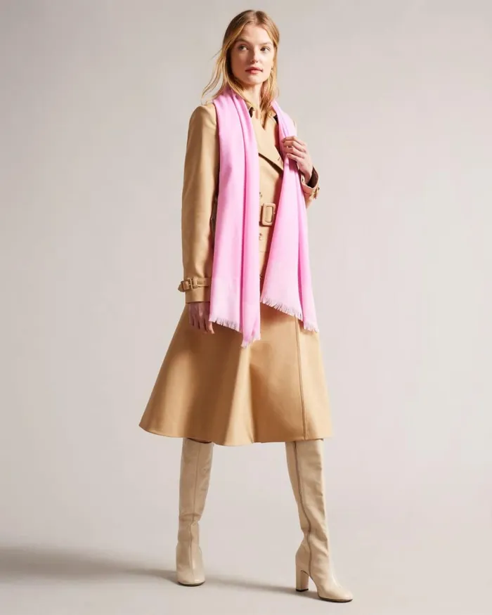 Ted Baker Logo Long Scarf LtPink Women Ted Baker Scarves Ted Baker Logo Long Scarf LtPink Women Ted Baker Scarves
