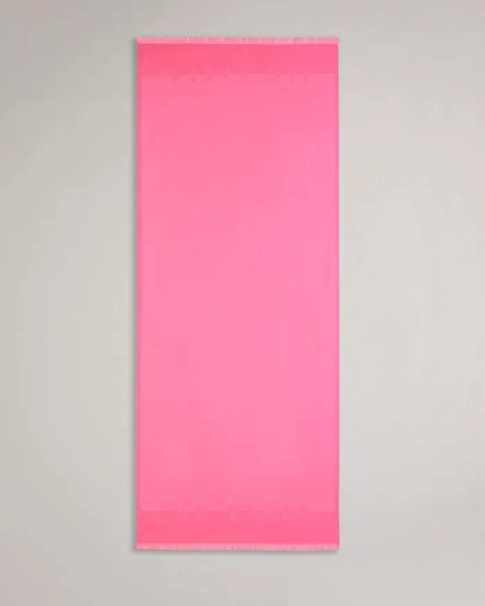 Ted Baker Logo Long Scarf Pink Women Ted Baker Scarves