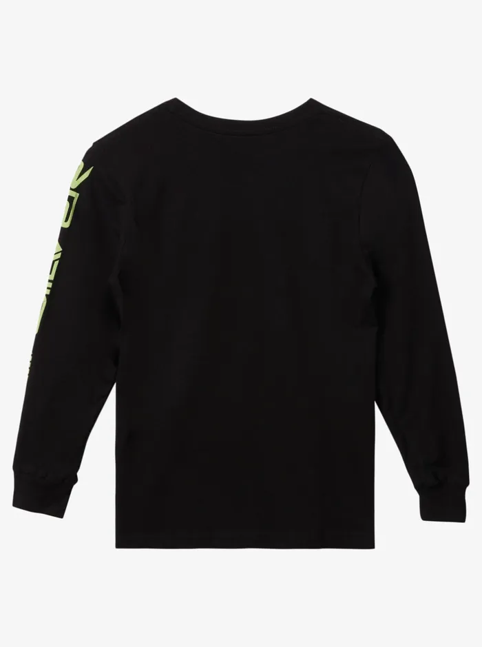 Tees Boys Quiksilver Boy039s 816 Omni Logo Long Sleeve TShirt Black Tees Boys Quiksilver Boy039s 816 Omni Logo Long Sleeve TShirt Black