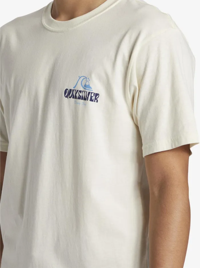 Tees Men Quiksilver Above The Clouds TShirt Birch Tees Men Quiksilver Above The Clouds TShirt Birch