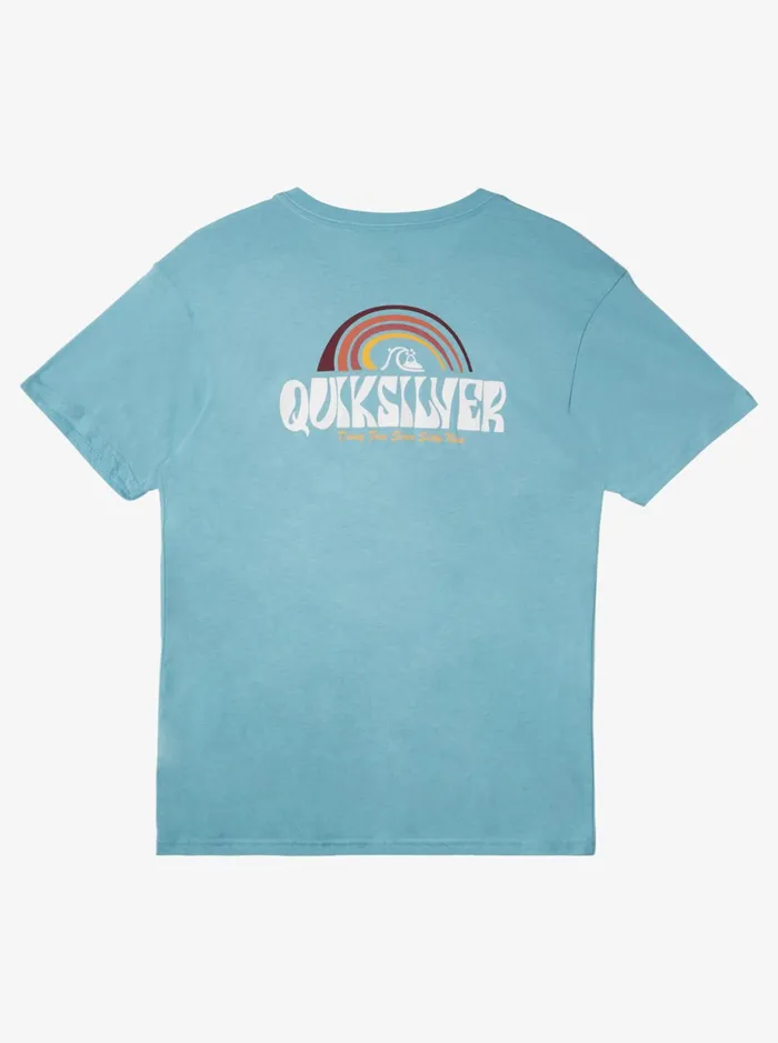 Tees Men Quiksilver Above The Clouds TShirt Reef Waters Tees Men Quiksilver Above The Clouds TShirt Reef Waters