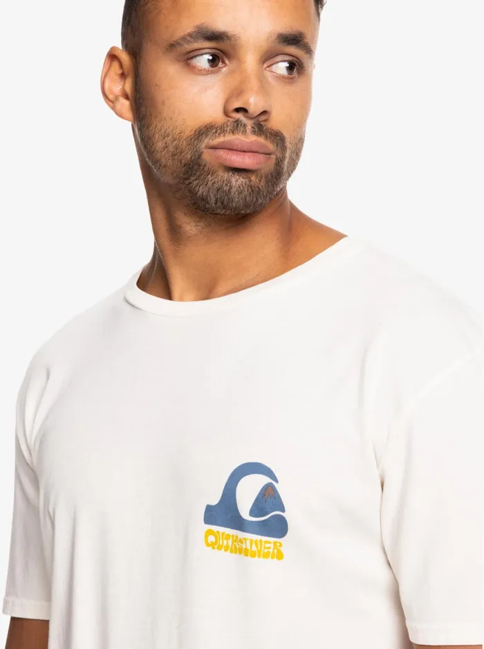 Tees Men Quiksilver Andy Y Andy TShirt Snow White Tees Men Quiksilver Andy Y Andy TShirt Snow White