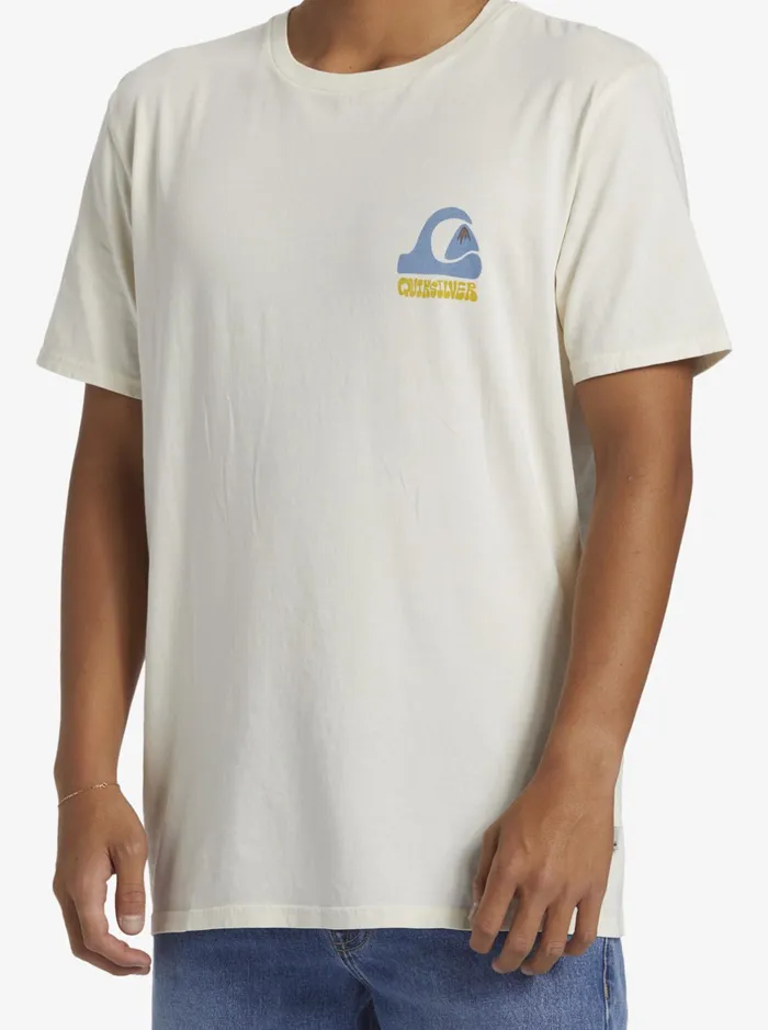 Tees Men Quiksilver Andy Y Andy TShirt Snow White Tees Men Quiksilver Andy Y Andy TShirt Snow White
