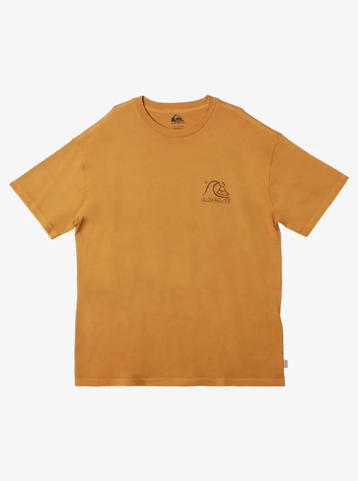 Tees Men Quiksilver Bag Of Sun TShirt Mustard