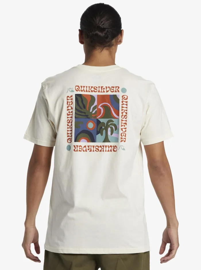 Tees Men Quiksilver Bon Weekend TShirt Birch Tees Men Quiksilver Bon Weekend TShirt Birch