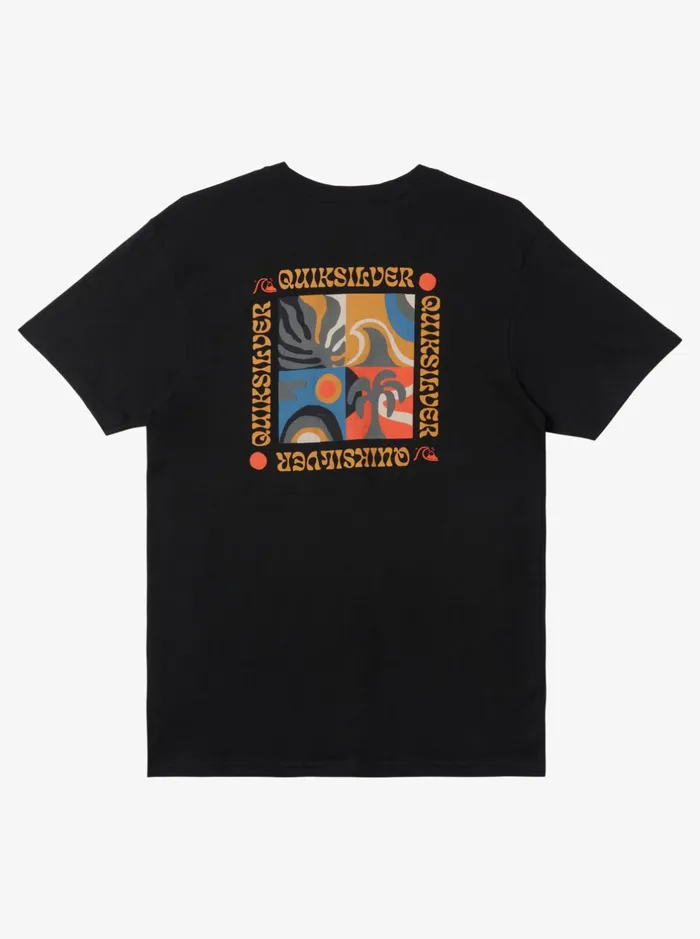 Tees Men Quiksilver Bon Weekend TShirt Black Tees Men Quiksilver Bon Weekend TShirt Black