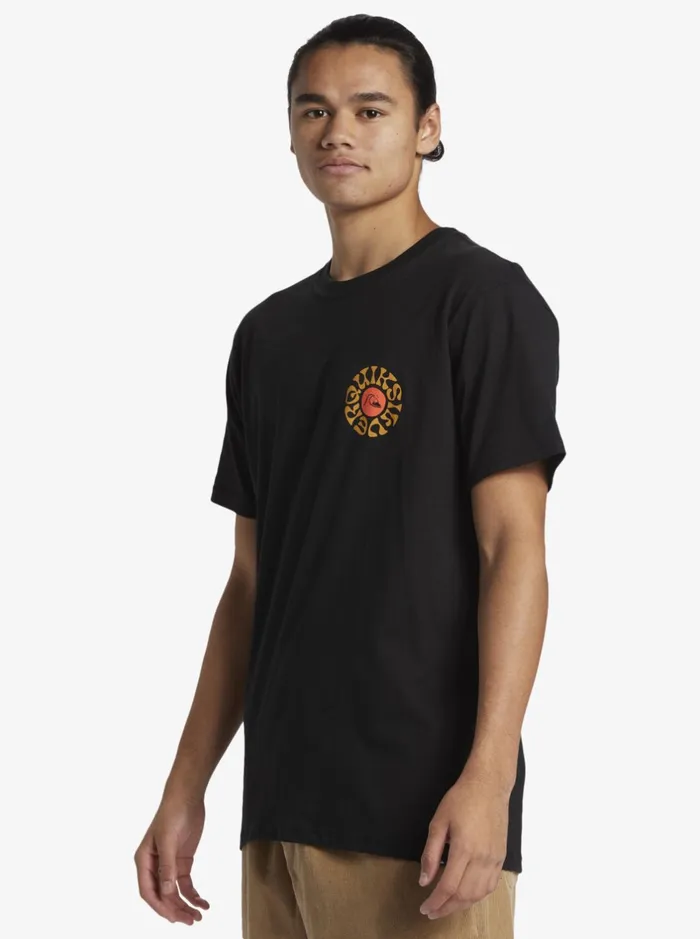 Tees Men Quiksilver Bon Weekend TShirt Black Tees Men Quiksilver Bon Weekend TShirt Black