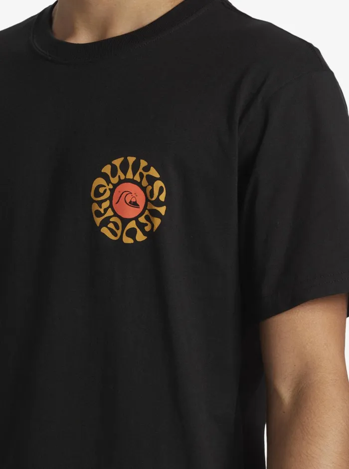 Tees Men Quiksilver Bon Weekend TShirt Black Tees Men Quiksilver Bon Weekend TShirt Black
