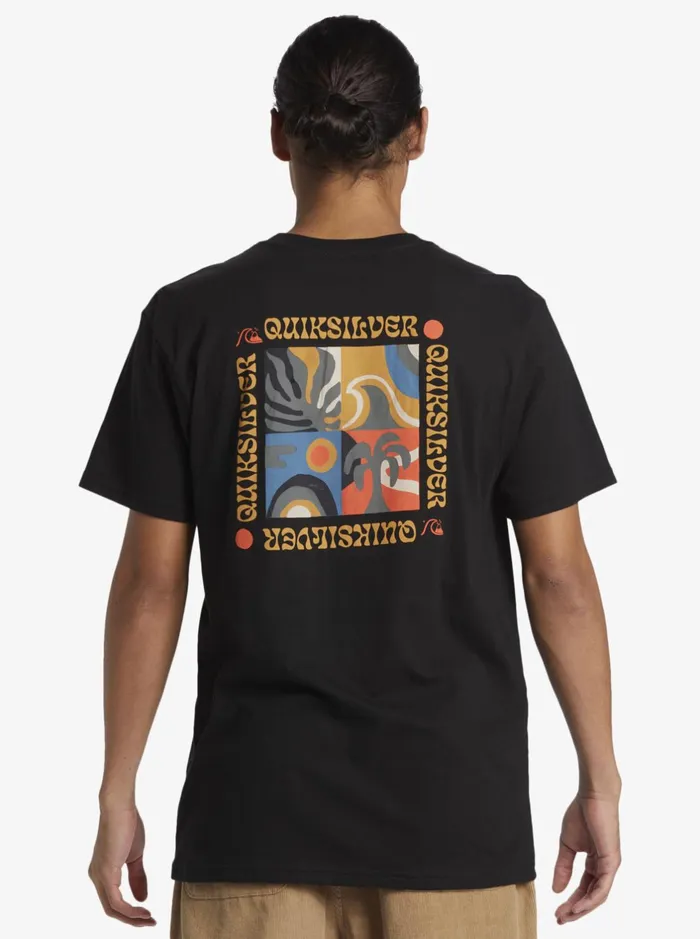 Tees Men Quiksilver Bon Weekend TShirt Black Tees Men Quiksilver Bon Weekend TShirt Black