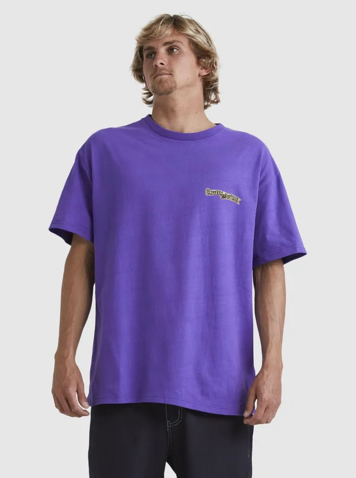 Tees Men Quiksilver Boogieman TShirt Passion Flower Tees Men Quiksilver Boogieman TShirt Passion Flower