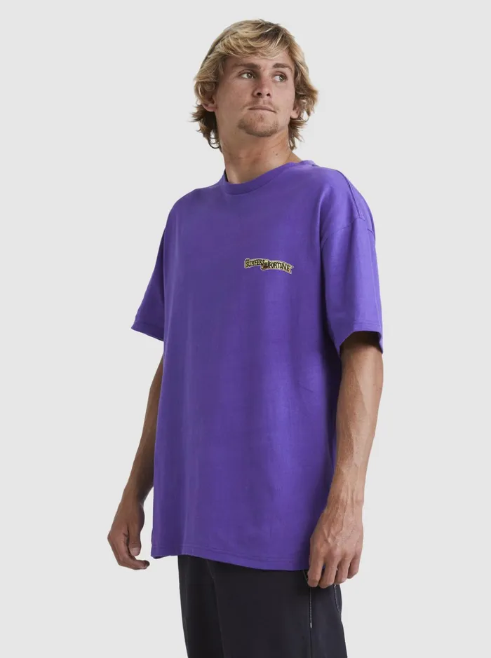 Tees Men Quiksilver Boogieman TShirt Passion Flower Tees Men Quiksilver Boogieman TShirt Passion Flower