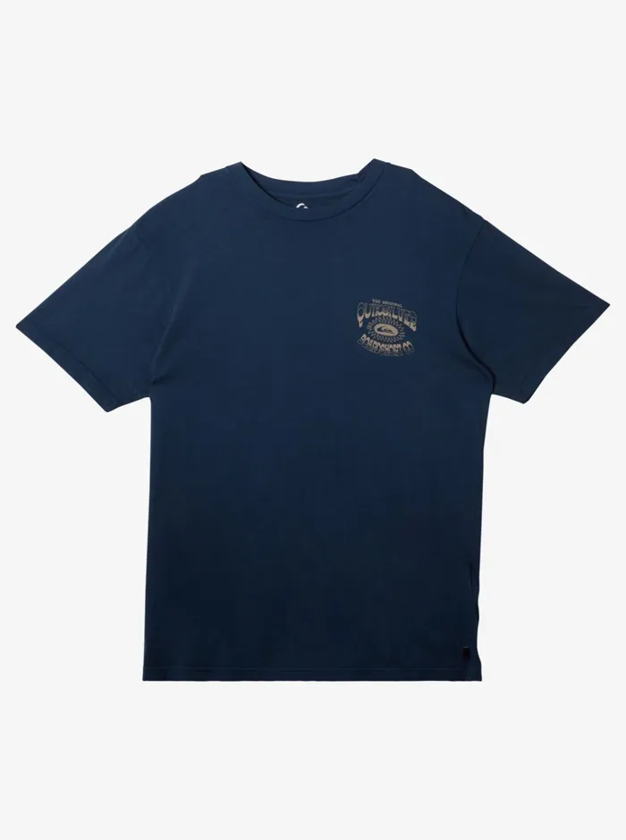 Tees Men Quiksilver Bubble Outline TShirt Clear Sky