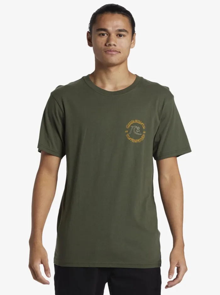 Tees Men Quiksilver Bubble Outline TShirt Climbing Ivy Tees Men Quiksilver Bubble Outline TShirt Climbing Ivy
