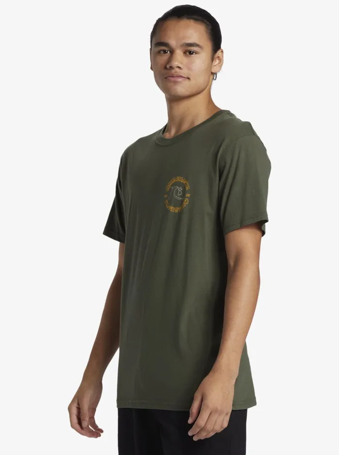 Tees Men Quiksilver Bubble Outline TShirt Climbing Ivy Tees Men Quiksilver Bubble Outline TShirt Climbing Ivy