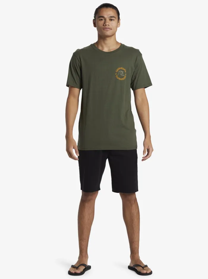 Tees Men Quiksilver Bubble Outline TShirt Climbing Ivy Tees Men Quiksilver Bubble Outline TShirt Climbing Ivy