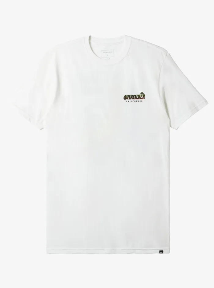 Tees Men Quiksilver Ca West Is Best TShirt White
