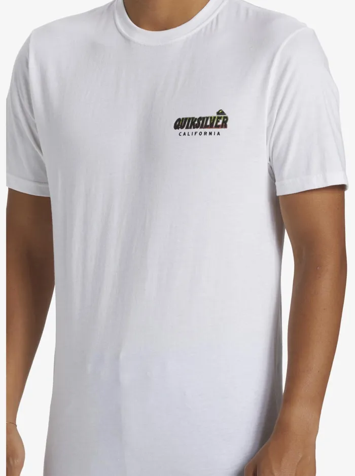 Tees Men Quiksilver Ca West Is Best TShirt White Tees Men Quiksilver Ca West Is Best TShirt White