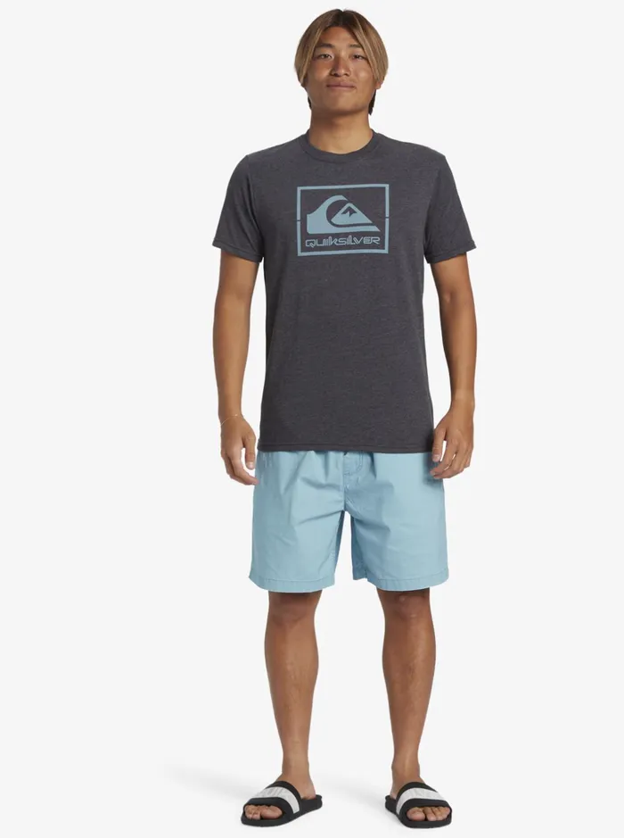 Tees Men Quiksilver Casual Encounter TShirt Charcoal Heather Tees Men Quiksilver Casual Encounter TShirt Charcoal Heather
