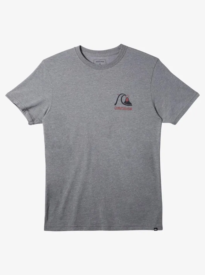 Tees Men Quiksilver Circle Back TShirt Medium Grey Heather