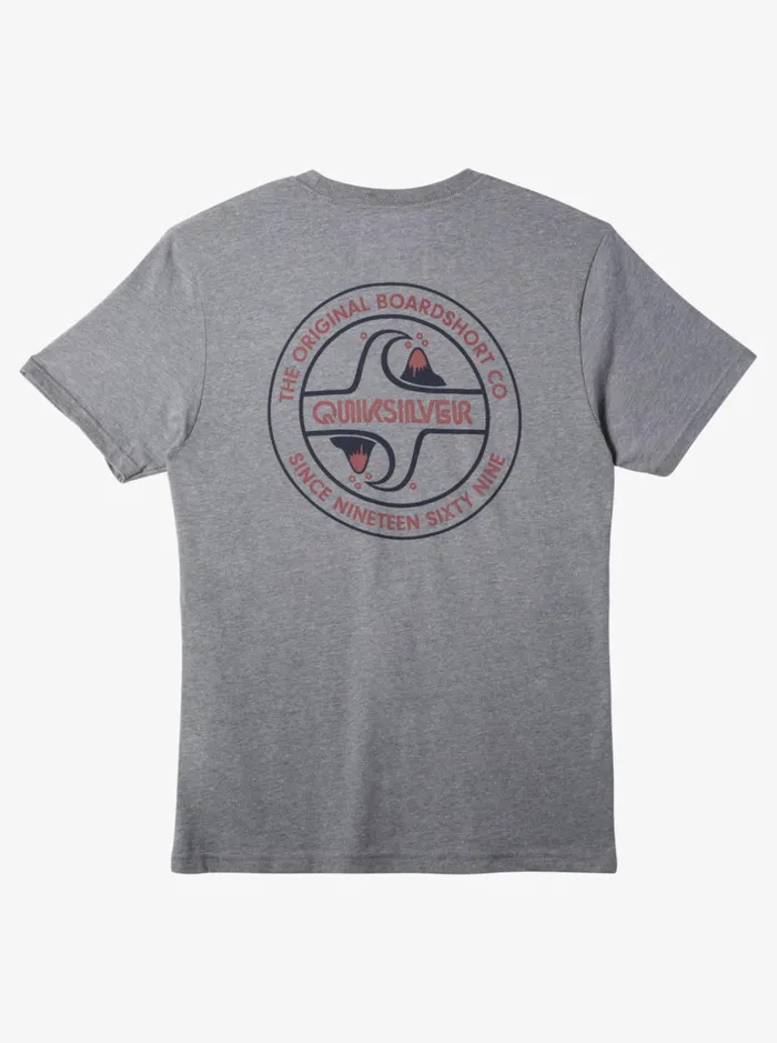 Tees Men Quiksilver Circle Back TShirt Medium Grey Heather Tees Men Quiksilver Circle Back TShirt Medium Grey Heather