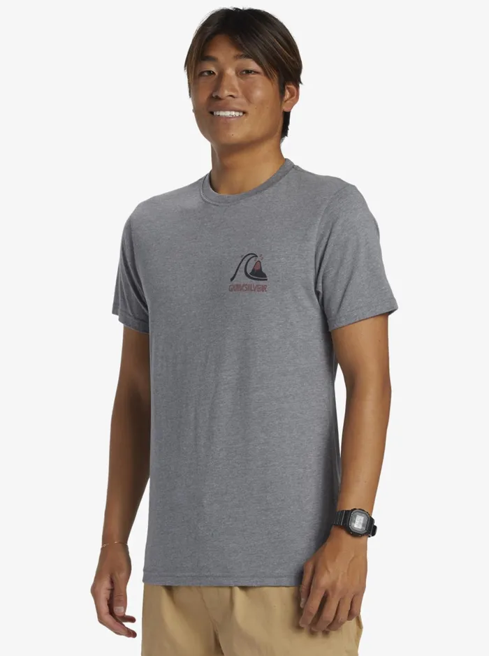 Tees Men Quiksilver Circle Back TShirt Medium Grey Heather Tees Men Quiksilver Circle Back TShirt Medium Grey Heather