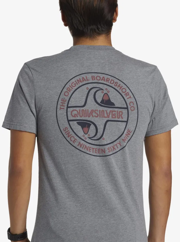 Tees Men Quiksilver Circle Back TShirt Medium Grey Heather Tees Men Quiksilver Circle Back TShirt Medium Grey Heather