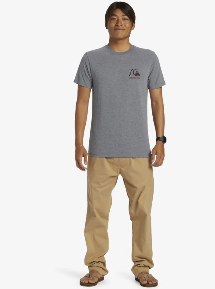 Tees Men Quiksilver Circle Back TShirt Medium Grey Heather Tees Men Quiksilver Circle Back TShirt Medium Grey Heather