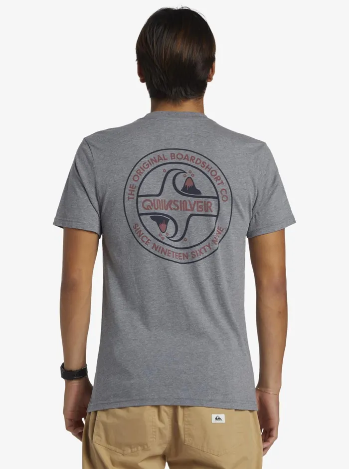 Tees Men Quiksilver Circle Back TShirt Medium Grey Heather Tees Men Quiksilver Circle Back TShirt Medium Grey Heather