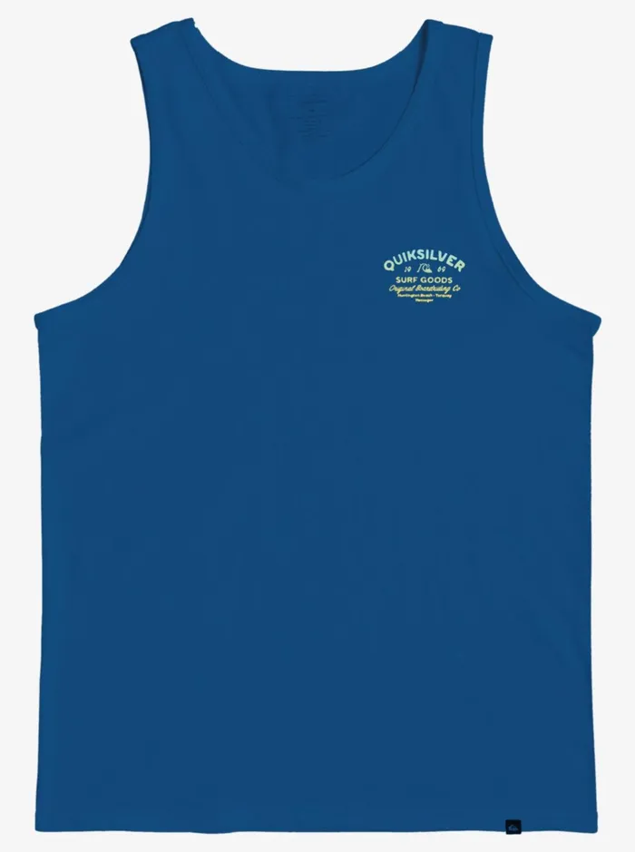 Tees Men Quiksilver Closed Tion TShirt Classic Blue Tees Men Quiksilver Closed Tion TShirt Classic Blue