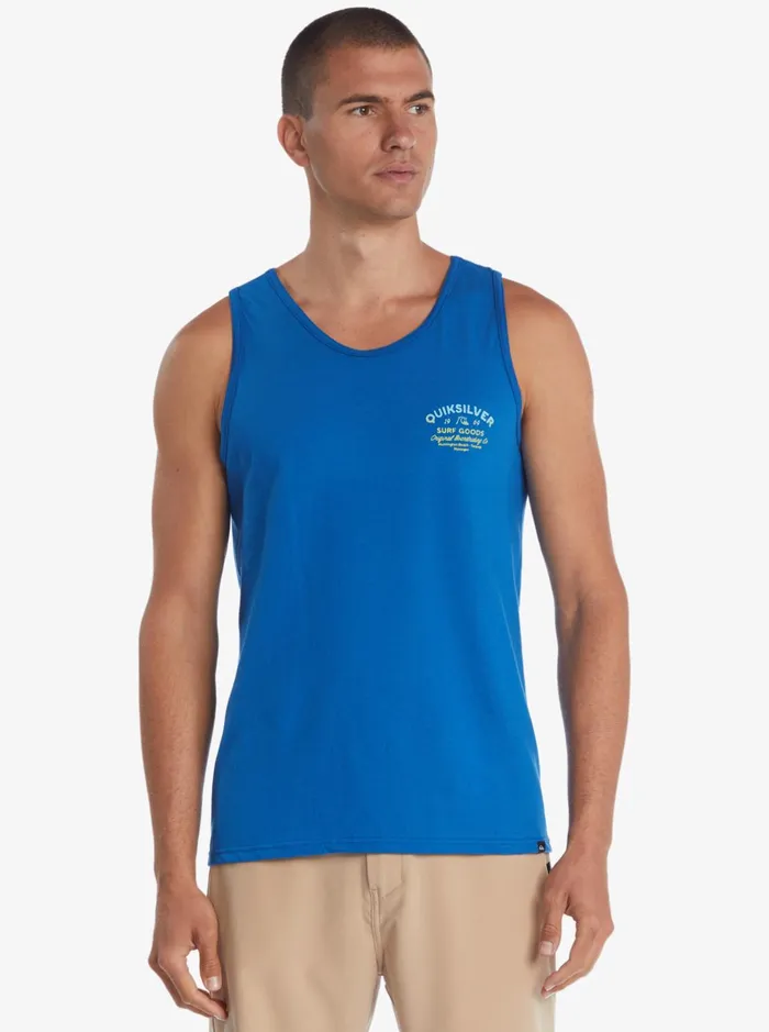 Tees Men Quiksilver Closed Tion TShirt Classic Blue Tees Men Quiksilver Closed Tion TShirt Classic Blue