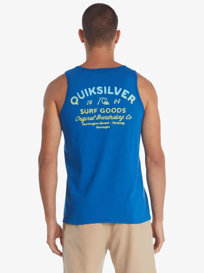 Tees Men Quiksilver Closed Tion TShirt Classic Blue Tees Men Quiksilver Closed Tion TShirt Classic Blue