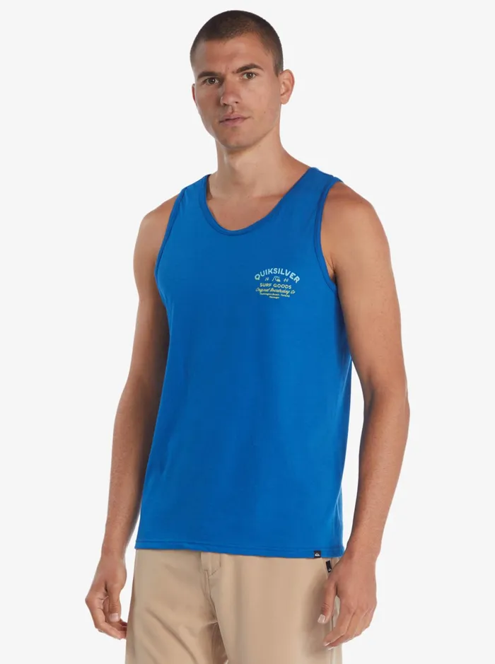 Tees Men Quiksilver Closed Tion TShirt Classic Blue Tees Men Quiksilver Closed Tion TShirt Classic Blue