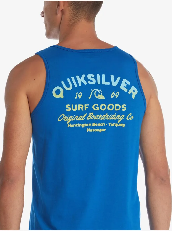 Tees Men Quiksilver Closed Tion TShirt Classic Blue Tees Men Quiksilver Closed Tion TShirt Classic Blue