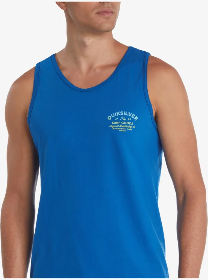 Tees Men Quiksilver Closed Tion TShirt Classic Blue Tees Men Quiksilver Closed Tion TShirt Classic Blue