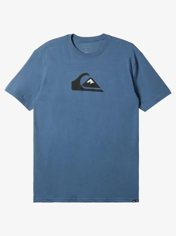 Tees Men Quiksilver Comp Logo TShirt Bering Sea