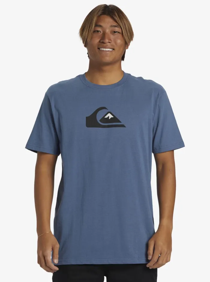 Tees Men Quiksilver Comp Logo TShirt Bering Sea Tees Men Quiksilver Comp Logo TShirt Bering Sea