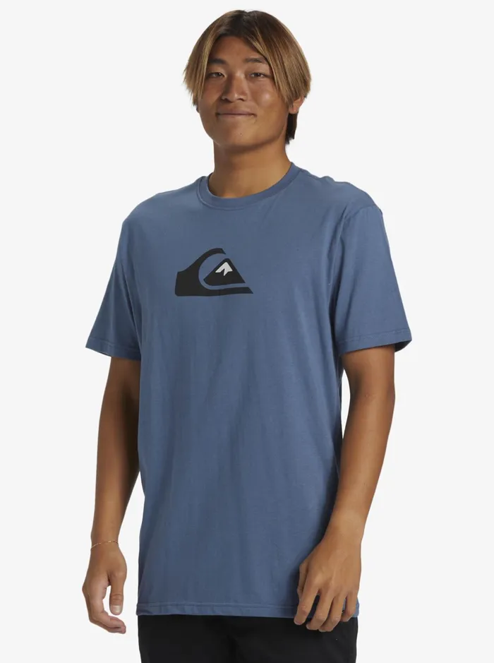 Tees Men Quiksilver Comp Logo TShirt Bering Sea Tees Men Quiksilver Comp Logo TShirt Bering Sea