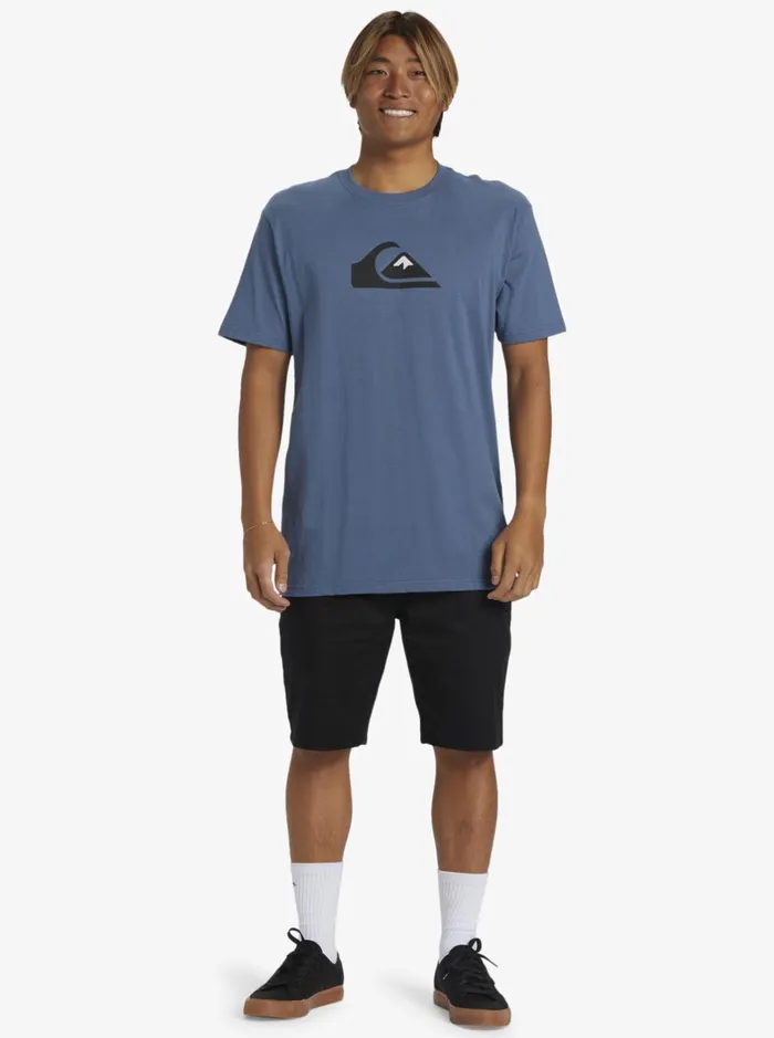 Tees Men Quiksilver Comp Logo TShirt Bering Sea Tees Men Quiksilver Comp Logo TShirt Bering Sea