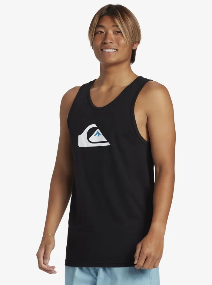 Tees Men Quiksilver Comp Logo Tank Top Black Tees Men Quiksilver Comp Logo Tank Top Black
