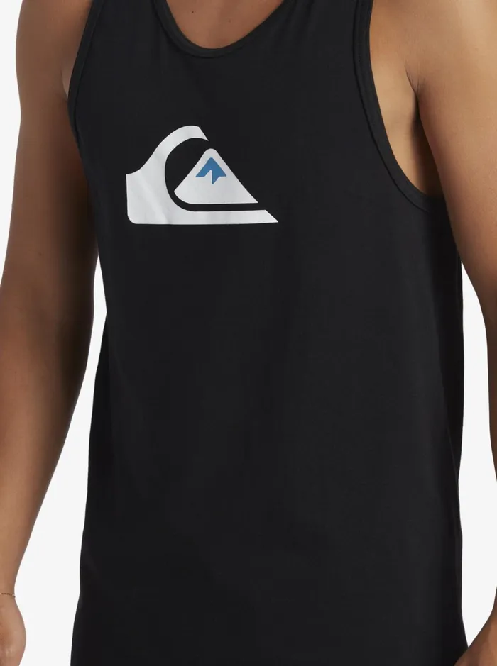 Tees Men Quiksilver Comp Logo Tank Top Black Tees Men Quiksilver Comp Logo Tank Top Black