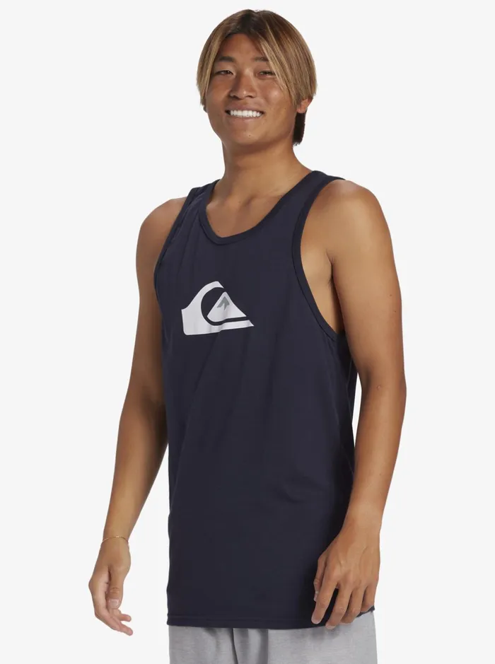Tees Men Quiksilver Comp Logo Tank Top Navy Blazer Tees Men Quiksilver Comp Logo Tank Top Navy Blazer