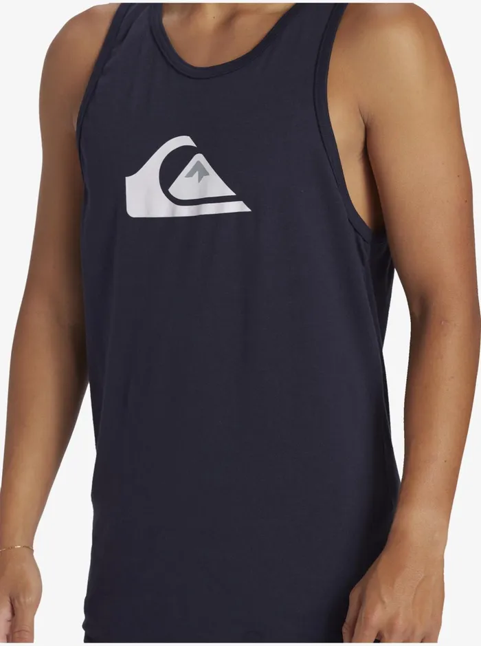 Tees Men Quiksilver Comp Logo Tank Top Navy Blazer Tees Men Quiksilver Comp Logo Tank Top Navy Blazer