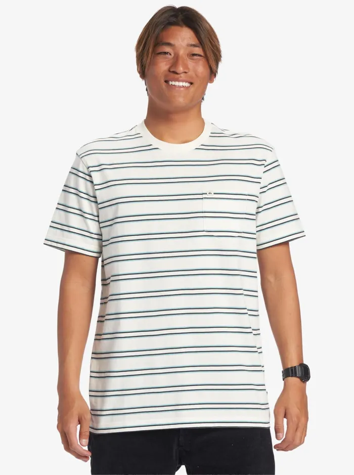 Tees Men Quiksilver Cruiser Pocket Tee Knit Snow White Cruiser Pkt Tee Tees Men Quiksilver Cruiser Pocket Tee Knit Snow White Cruiser Pkt Tee