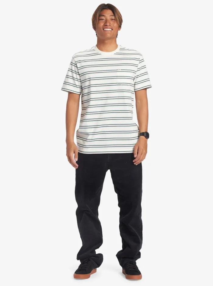 Tees Men Quiksilver Cruiser Pocket Tee Knit Snow White Cruiser Pkt Tee Tees Men Quiksilver Cruiser Pocket Tee Knit Snow White Cruiser Pkt Tee