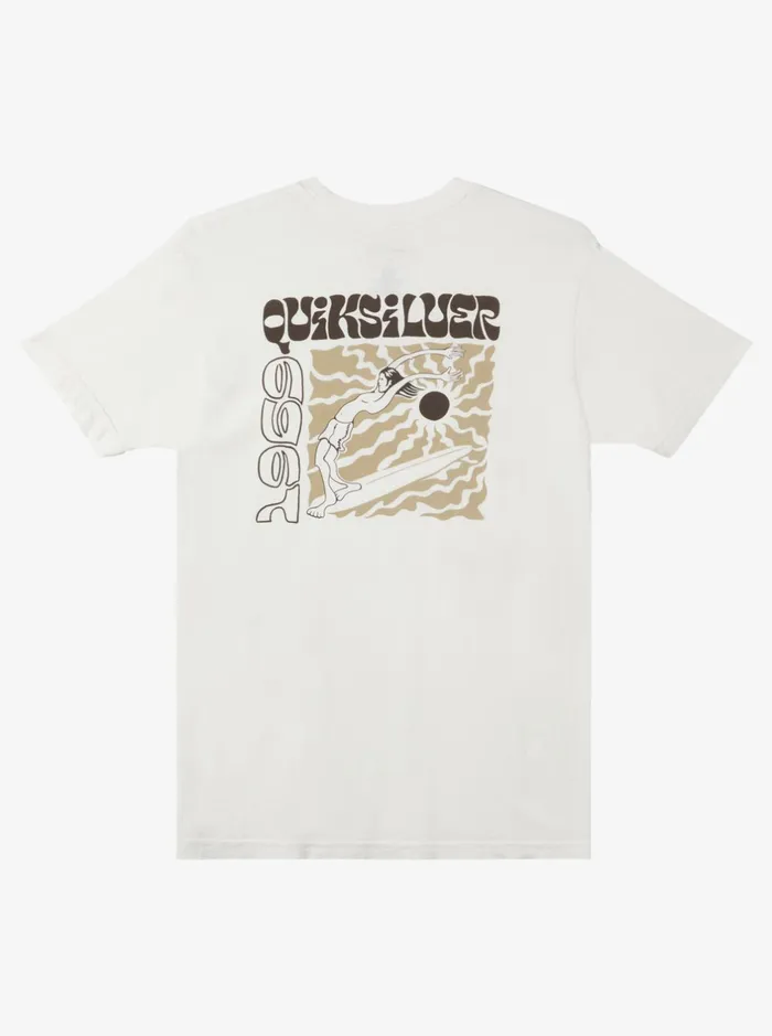 Tees Men Quiksilver Enjoy The Ride Mtz TShirt Gardenia Tees Men Quiksilver Enjoy The Ride Mtz TShirt Gardenia